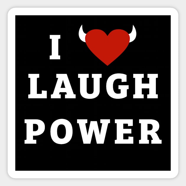 I Love Heart Power Magnet by Vault Emporium